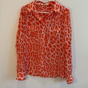 My Tribe button down silk blouse